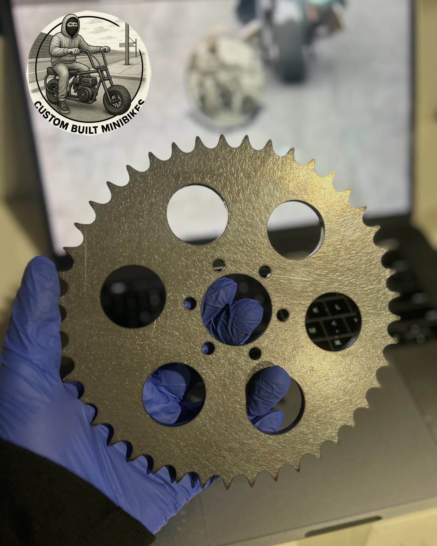 CUSTOM 6 HOLE 44T SPROCKET FOR MM80/DB30/MOTOVOX
