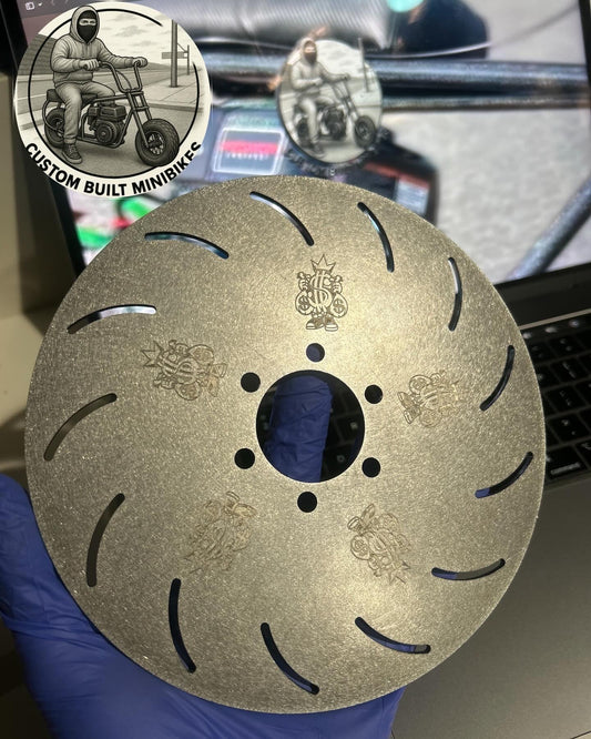 CUSTOM MONEY MAN 6 HOLE BRAKE DISC (MM80/GMB100/MOTOVOX…)